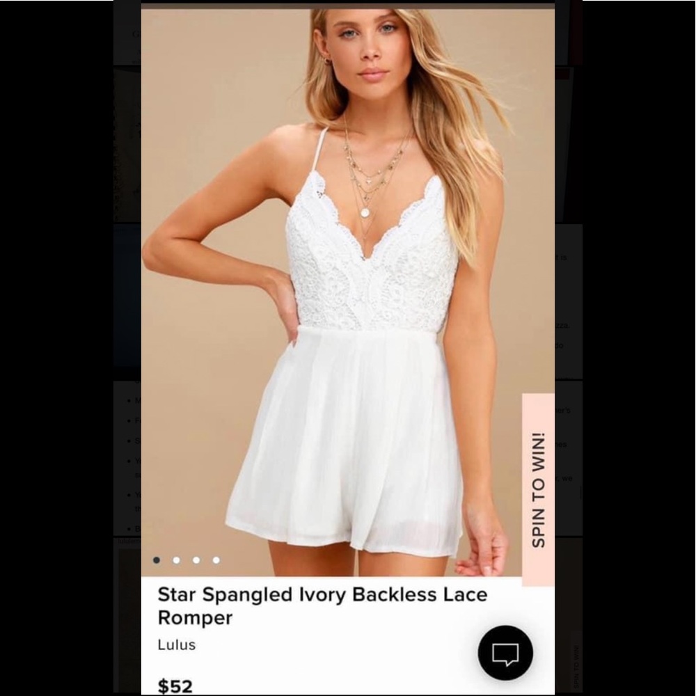 white romper